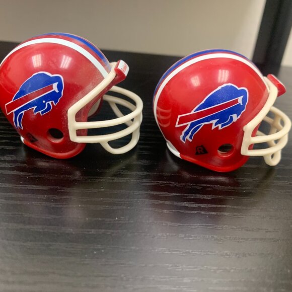 FOOTBALL - 2 Vintage 2000 RIDDELL BUFFALO BILLS pocket pro mini helmets, 2" NFLP - Picture 4 of 7